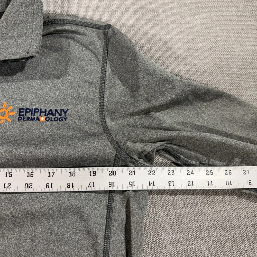 The North‎ Face Quarter Zip Pullover Mens Medium Grey Excellent Epiphany Logo